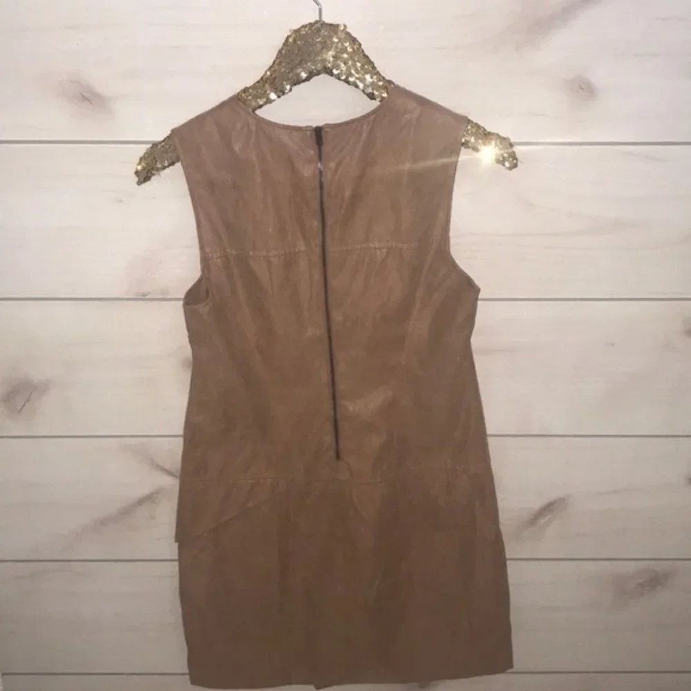 Calvin Klein Faux Suede Mini Dress Size Small